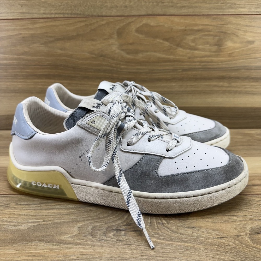 Coach Citysole Court Sneakers Mens 8.5 D Cream Gray Low Top Casual